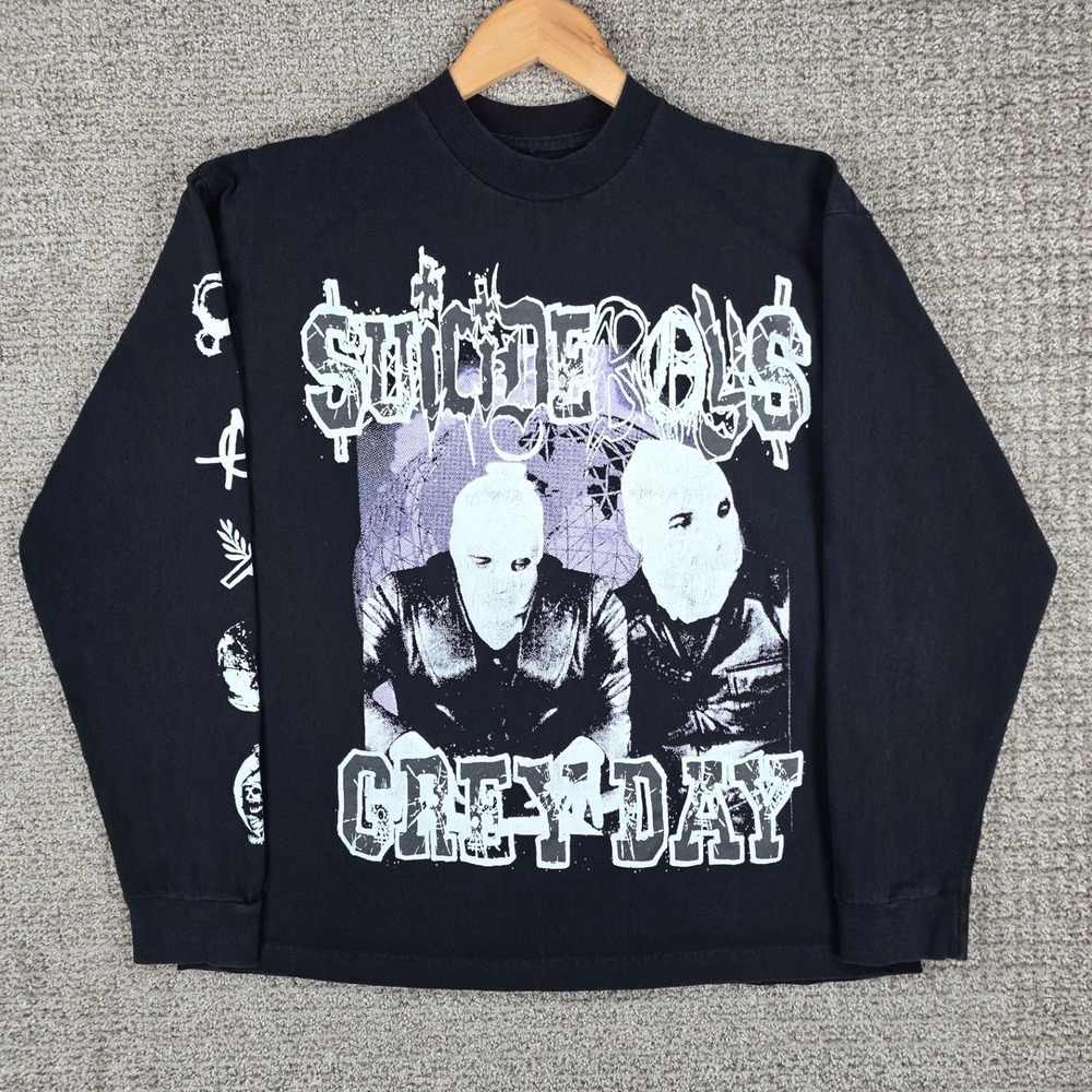 G59 Suicideboys Grey Day Tour Long Sleeve Shirt Mens Large Black Rap Tee Hip Hop